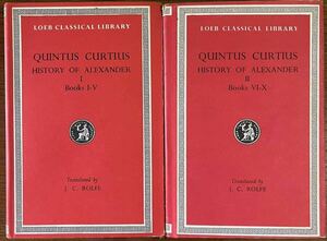 k0529-1 QUINTUS CURTIUS 全2冊揃 ローブクラシカルライブラリー ロエブ ローマ LOEB 古典 文学 哲学 思想 歴史 考古学 洋書 