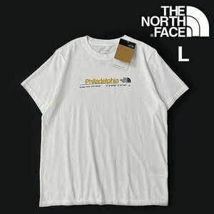 1円～!売切!【正規新品】THE NORTH FACE◆W SHORT-SLEEVE CITY TEE 半袖 Tシャツ US限定 フィラデルフィア 男女兼用 登山(L)白 180902-15