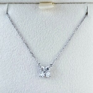 ヴァンドーム青山 ダイヤモンド カローラ ネックレス Pt950 0.27ct 2.3g