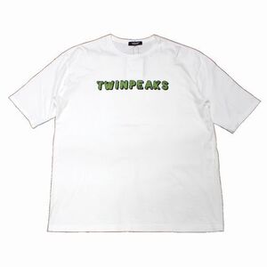 UNDERCOVER アンダーカバー 24AW ワイドTEE TWIN PEAKS ジャガードパッチ Tシャツ 4 ホワイト