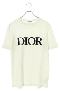 ディオール DIOR 21SS 183J685A0677 サイズ:XS ロゴ刺繍クルーネックTシャツ 中古 OM10