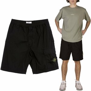 送料無料 16 STONE ISLAND ストーンアイランド 8015L1803 V0029 ブラック ショートパンツ size 32