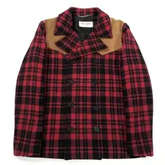 AW14 SAINT LAURENT WESTERN PLAID JACKET