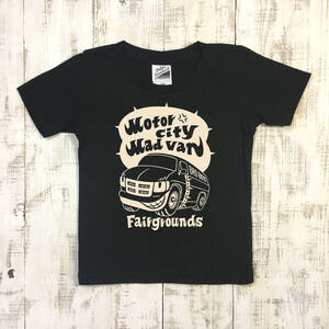 ■MAD VAN Tシャツ■110サイズ（ブラックxナチュラル）DODGE RAM ダッジ　ラム　ラムバン