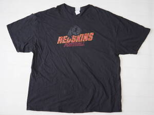 ☆送料無料☆ NFL TEAM APPAREL USA直輸入 古着 半袖 WASHINGTON REDSINS ワシントン・レッドスキンズ Tシャツ メンズ 3XL ブラック 中古