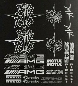 a 海外　限定 送料込み　MVアグスタ MV AGUSTA F3 F4 decals stickers Supermo for helmet,fairing motorcycle　ステッカー セット