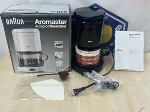 【s3399】BRAUN ブラウン　Aromaster アロマスター　KF 12 コーヒーメーカー ☆美品☆