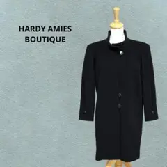 【HEARDY AMIES ハーディエイミス】ロングコート　毛　裏地あり