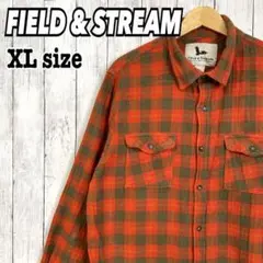 FIELD & STREAM ネルシャツ 長袖 ブロックチェック 秋冬 海外古着