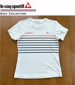 ★le coq sportif ルコックスポーツ★さらっとした着心地のホワイトカラーレディース半袖シャツ/L