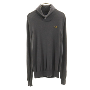 フレッドペリー ウールブレンド 長袖 セーター XS グレー系 FRED PERRY ニット メンズ