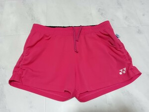 美品　YONEX　ヨネックス　ショートパンツ　ピンク　サイズO（XL） 胴囲66-74　ベリークール