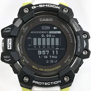 美品 CASIO カシオ G-SHOCK ジーショック 腕時計 GBD-H1000-1A7 GPS 電波ソーラー G-SQUAD Bluetooth スマホリンク 心拍計 スポーツ