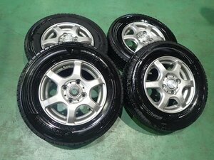 145R12 6PR スタッドレスタイヤ　12インチアルミホイール４本セット　軽トラ、軽バン用　24052703