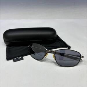 1円〜状態良【オークリー/OAKLEY本物】サングラス/Big Square Wire/ニッケル合金/マットシルバー【V572①M