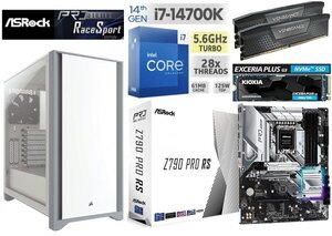 ■《第14世代》intel Core i7-14700K/水冷/Z790/DDR5 64GB/M.2SSD 1TB/750W/Win11 Pro/Office2021 限定特価!