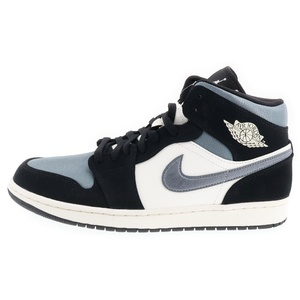 NIKE ナイキ AIR JORDAN 1 MID SE エアジョーダン1 ミッド ミドルカットスニーカー ブラック/ホワイト US11/29cm 852542-011