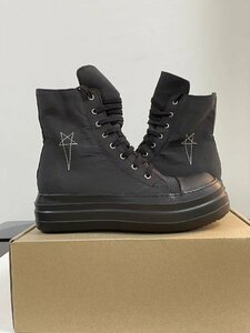 RICK OWENS リック・オウエンス ハイカット ダークシャドウ ダブルバンパー ブラック 希少 中古 EU42