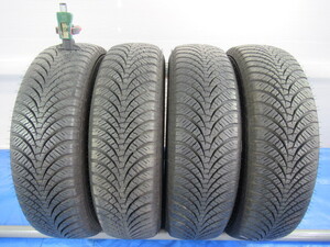 激安即決！エア漏点検済！極上バリ溝8～9分山！DUNLOP ALL SEASON MAXX AS1 165/70R14 81S 2020年製！中古4本セット！Z00587