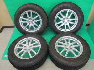 バリ溝♪BRIDGESTONE BLIZZAK DM-V3 225/65R17★美品♪BRIDGESTONE ECO FORME 17×7J+38 5H-PCD114.3 埼玉県発 現物確認OK♪ ハリアー RAV4