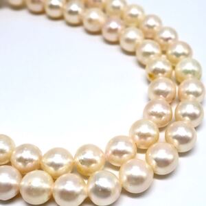 1円〜!!人気!!▲アコヤ本真珠ネックレス▲J 約27.9g 約42.5cm 約6.5-7.0mm珠 パール pearl necklace jewelry ジュエリー DA5/DE0 C290