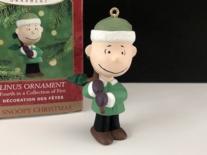 ライナス HALLMARK オーナメント クリスマス箱入り KEEPSAKE PEANUTS SNOOPY ヴィンテージ [pe-430]