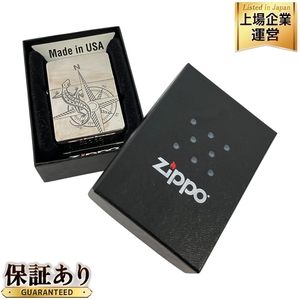 ZIPPO Marlboro ジッポ マルボロ リザードコンパス 1995 ライター 喫煙 具 中古 良好 Z9389651