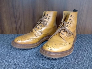 TRICKER’S／トリッカーズ／カントリーブーツ／ウィングチップ／キャメル／US 7.5