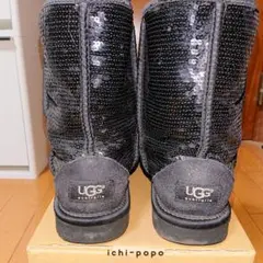 UGG クラッシックショート スパンコール ブーツ 黒 24