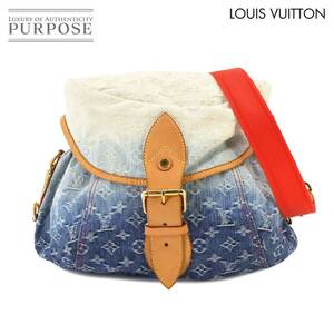 ルイ ヴィトン LOUIS VUITTON モノグラム デニム サンシャイン ショルダー バッグ キャンバス ブルー M93182 Sunshine Bag 90237513