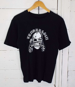 T2586〇TENDERLOIN(テンダーロイン)TEE 5 TILL DEATH DO US PART スカル プリント 半袖 Tシャツ Sサイズ