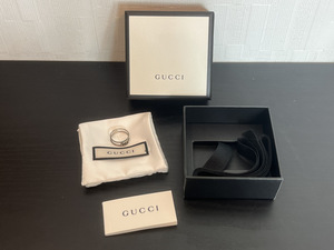 13858-04★GUCCI/グッチ 指輪 リング シルバー 9号 シルバー925★