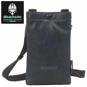 Bianchi ビアンキ ショルダーバッグ スマホポーチ メンズ ワンショルダー サコッシュ LBPS16 7987051 コン 新品 1円 スタート