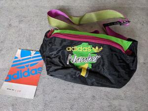 デッドストック!! 80s adidas number 1 ウエストポーチ ボディバッグ 90s ヴィンテージ アーカイブ アディダス ジャージ バッグ