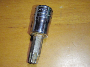 1997年製 スナップオン 3/8sq 9.5差込角 FTX45E T45 トルクスソケット Shallow Socket sq Drive inch point 旧ロゴ