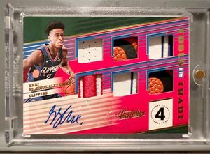 ★/5枚限定 RPA RC Rookie Patch Ball Auto 2018-19 Panini Shai Gilgeous-Alexander SGA NBA バスケ ルーキー サイン パッチ OKC All-star