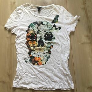 【送料無料】H&M 半袖Tシャツ 白　M