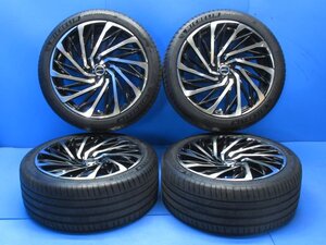 溝あり 4本 レクサス RX LOXARNY TEMPEST TURBINE VX 21X9J +38 PCD114.3 5穴 ハブ径約73ミリ 265/40R21 105Y 21インチ ホイール (g082383)