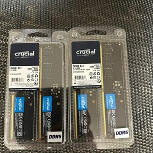 crucial　DDR5メモリ　64GB　16GB×４枚　ゲーミングPCに