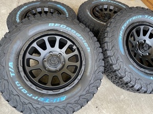 4本セット DELTA FORCE OVAL 17x8.0J 6/139.7 +20 MB BFGoodrich All-Terrain T/A KO2 265/70R17 ホワイトレター FJクルーザー プラド