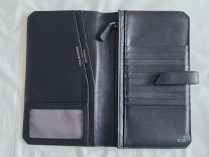 【TUMI】 トラベルウォレット 長財布 レザー パスポートケース 黒 