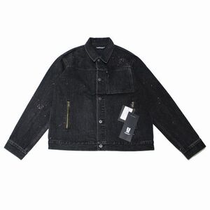 UNDERCOVER アンダーカバー 24AW クロス刺? デニムジャケット 3 ブラック