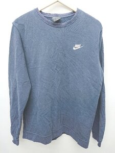 ◇ NIKE ナイキ 長袖 Tシャツ カットソー サイズL ネイビー メンズ P