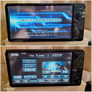 トヨタ純正ナビ 型式 NHZT-W58G DVD再生 テレビ フルセグ SDカード CD録音HDD再生 Bluetooth AUX 品番 08545-00R30 富士通テン カーナビ