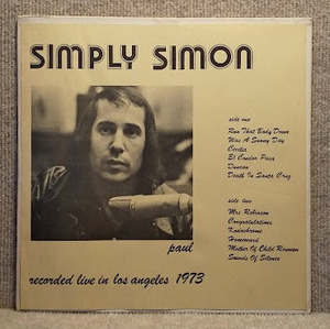 PAUL SIMON-Simply Simon/試聴/73年ライブ　コレクター盤　音質良好　盤洗浄済