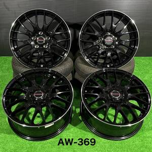 Leyseen PRAVA 9M　17×7J　114.3　5H　+42　　グロスブラック/リムポリッシュ　　美品！