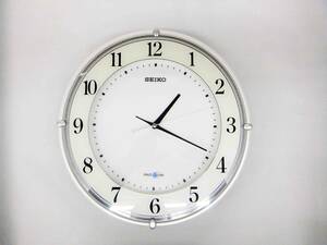 ☆美品☆　SEIKO　CLOCK　SPACE　LINK　セイコークロック　スペースリンク　衛星電波　アナログ　掛け時計　GP208W