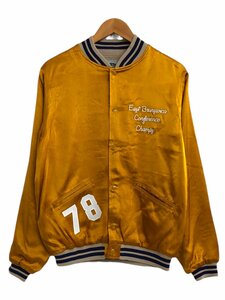 HOUSTON (ヒューストン) RAYON AWARD JACKET（EAST）レーヨンアワードジャケット M 51250 ゴールド 黄系 メンズ/004