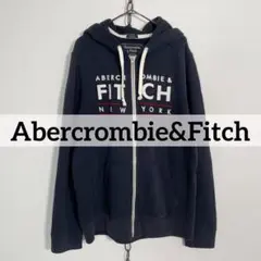 00s Abercrombie&Fitch ジップパーカー 裏起毛 Sサイズ