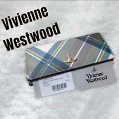 VivienneWestwood　長財布  柄　チェック　希少　折り財布